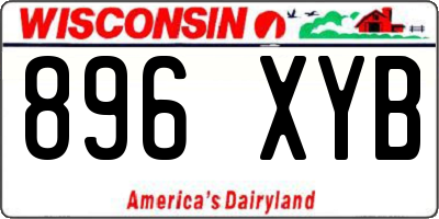 WI license plate 896XYB