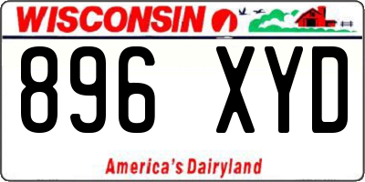 WI license plate 896XYD