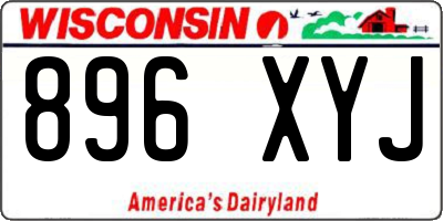 WI license plate 896XYJ