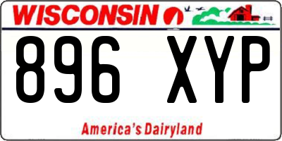 WI license plate 896XYP