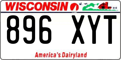 WI license plate 896XYT