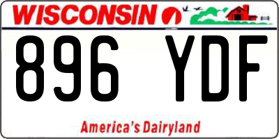 WI license plate 896YDF