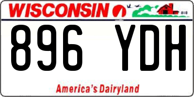 WI license plate 896YDH