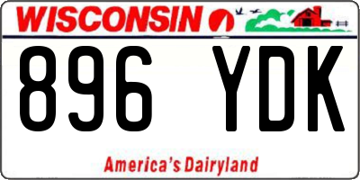 WI license plate 896YDK