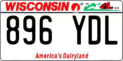 WI license plate 896YDL