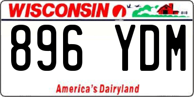 WI license plate 896YDM