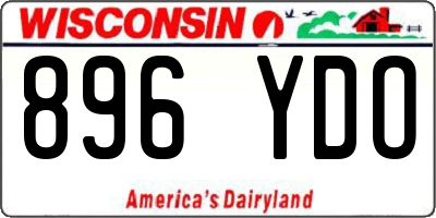 WI license plate 896YDO