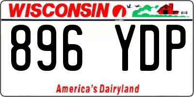 WI license plate 896YDP