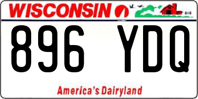 WI license plate 896YDQ