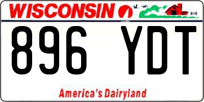 WI license plate 896YDT