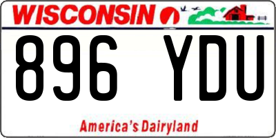 WI license plate 896YDU