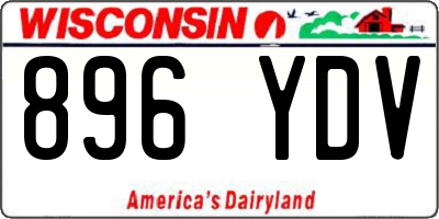 WI license plate 896YDV