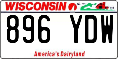 WI license plate 896YDW