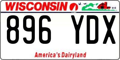 WI license plate 896YDX
