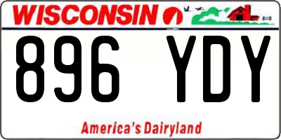 WI license plate 896YDY