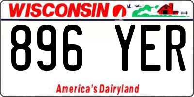 WI license plate 896YER