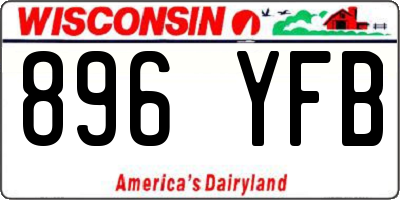 WI license plate 896YFB