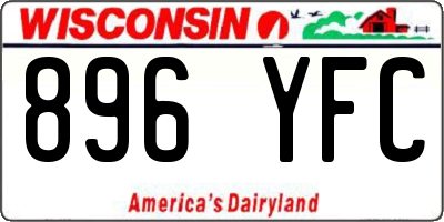 WI license plate 896YFC