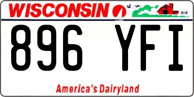 WI license plate 896YFI