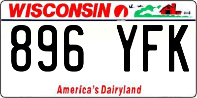 WI license plate 896YFK
