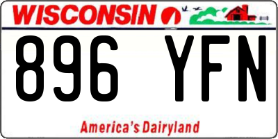 WI license plate 896YFN