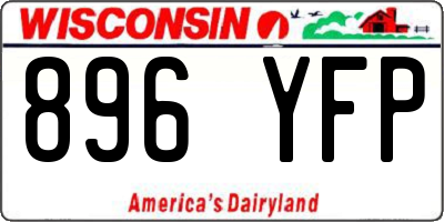 WI license plate 896YFP