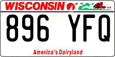 WI license plate 896YFQ