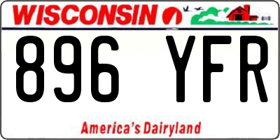 WI license plate 896YFR
