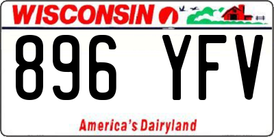 WI license plate 896YFV