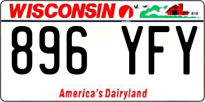 WI license plate 896YFY