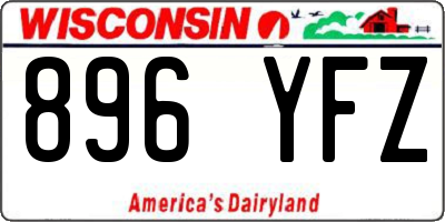 WI license plate 896YFZ