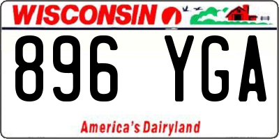 WI license plate 896YGA
