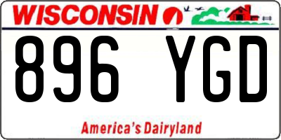 WI license plate 896YGD