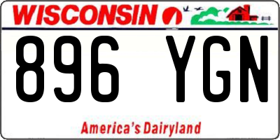 WI license plate 896YGN