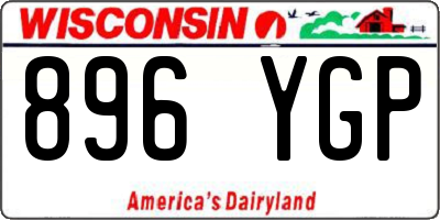 WI license plate 896YGP