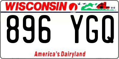 WI license plate 896YGQ