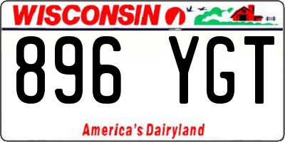 WI license plate 896YGT