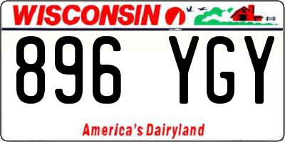WI license plate 896YGY
