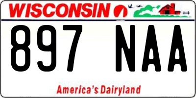 WI license plate 897NAA