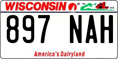 WI license plate 897NAH