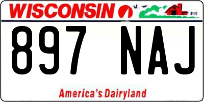 WI license plate 897NAJ