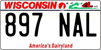 WI license plate 897NAL