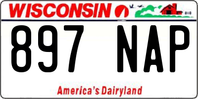 WI license plate 897NAP