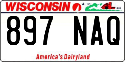 WI license plate 897NAQ