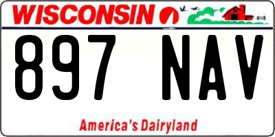 WI license plate 897NAV