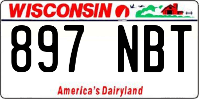 WI license plate 897NBT