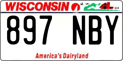 WI license plate 897NBY