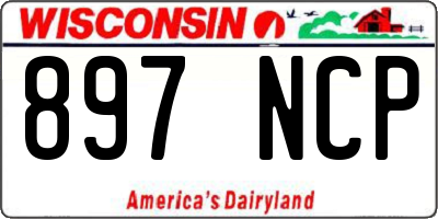 WI license plate 897NCP