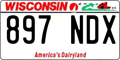 WI license plate 897NDX