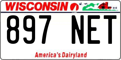 WI license plate 897NET